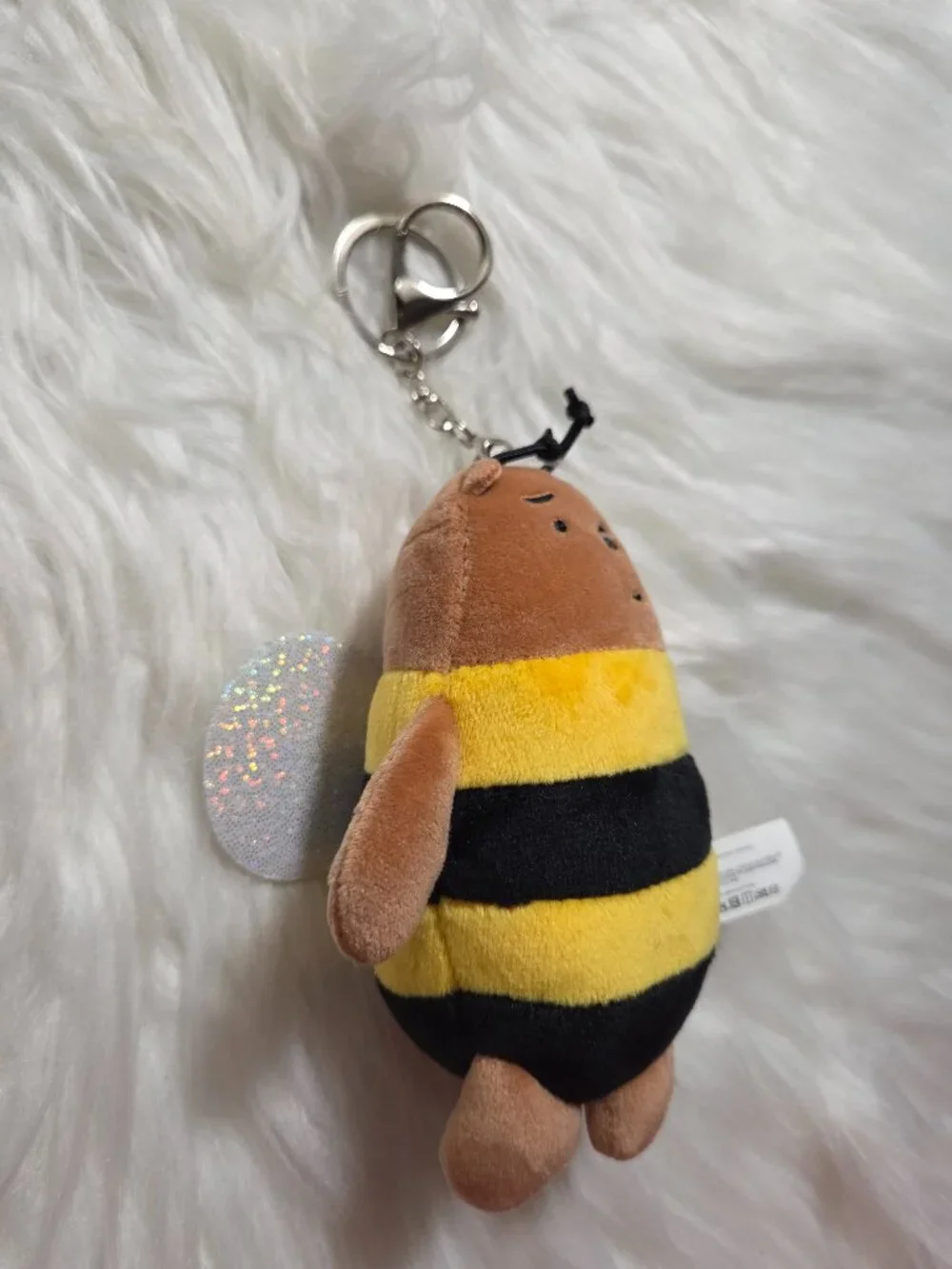 We Bare Bears Brown Bear Bee Keychain